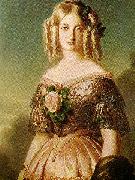 Franz Xaver Winterhalter the duchesse d' aumale oil painting on canvas